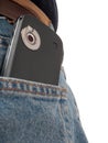 PDA with camera in back pocket Royalty Free Stock Photo