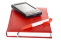 Pda cell phone with pen Royalty Free Stock Photo