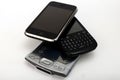 PDA or personal digital assistant, qwerty phone and first generation touchscreen smartphone