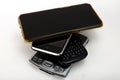 PDA or personal digital assistant, qwerty phone and first generation touchscreen smartphone