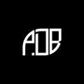 PDB letter logo design on black background.PDB creative initials letter logo concept.PDB vector letter design Royalty Free Stock Photo