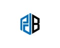 PDB Logo Letter Design Vector Concept