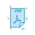 pdf application download file files format icon vector design