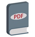 Pdf Book Isolated Vector Icon Editable Royalty Free Stock Photo