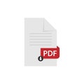 Pdf document download pdf file vector Royalty Free Stock Photo