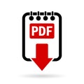 Pdf document download icon