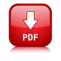 PDF DOWNLOAD red vector web button Royalty Free Stock Photo