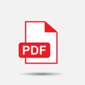 PDF download vector icon.