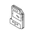 pdf file format document isometric icon vector illustration Royalty Free Stock Photo