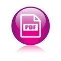 Pdf file format icon Royalty Free Stock Photo