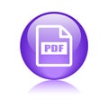 Pdf file format icon