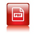 Pdf file format icon Royalty Free Stock Photo