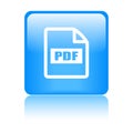 Pdf file format icon Royalty Free Stock Photo