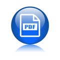 Pdf file format icon Royalty Free Stock Photo