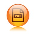 Pdf file format icon Royalty Free Stock Photo