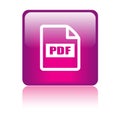 Pdf file format icon Royalty Free Stock Photo