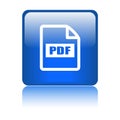 Pdf file format icon