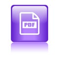 Pdf file format icon Royalty Free Stock Photo