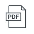 PDF file icon format. Pdf download document image button vector doc icon Royalty Free Stock Photo