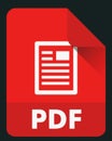 Pdf file Web Icon button And Pdf Template.