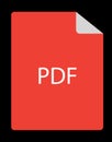 Pdf file Web Icon button And Pdf Template.