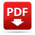Pdf icon red square button Royalty Free Stock Photo