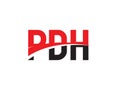 PDH Letter Initial Logo Design Vector Illustration Royalty Free Stock Photo