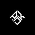 PDK letter logo design on black background. PDK creative initials letter logo concept. PDK letter design Royalty Free Stock Photo
