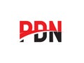 PDN Letter Initial Logo Design Vector Illustration Royalty Free Stock Photo