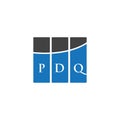 PDQ letter logo design on WHITE background. PDQ creative initials letter logo concept. PDQ letter design