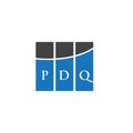 PDQ letter logo design on WHITE background. PDQ creative initials letter logo concept. PDQ letter design.PDQ letter logo design on