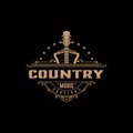 Country Guitar Music Western Vintage Retro