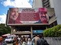 PDVSA state owned enterprise Petroleum of Venezuela oil and gas company facade in Caracas, Venezuela