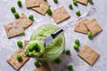 Pea green dip Royalty Free Stock Photo