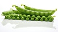 Pea green on White Background, abstract illustration Royalty Free Stock Photo