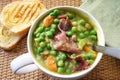 Pea and Ham Soup Royalty Free Stock Photo