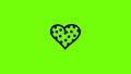 Pea heart icon animation