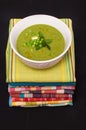 Pea mint soup Royalty Free Stock Photo