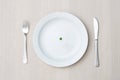 Pea on plate Royalty Free Stock Photo