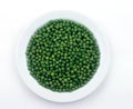 Pea plate Royalty Free Stock Photo