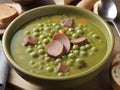 Pea Pleasure: Savoring the Richness of Erbsensuppe's Green Essence Royalty Free Stock Photo