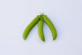 Pea pods and green peas Royalty Free Stock Photo