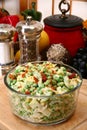 Pea Salad with Raspberry Vinaigrette Royalty Free Stock Photo