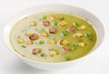 Pea Soup with Bacon Royalty Free Stock Photo