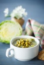 Pea soup Royalty Free Stock Photo