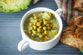 Pea soup Royalty Free Stock Photo