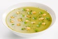 Pea Soup with Croutons