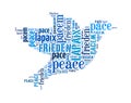 Peace arrangement concept word