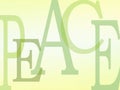 PEACE background letters