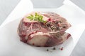 Peace of beef shank marrowbone Royalty Free Stock Photo